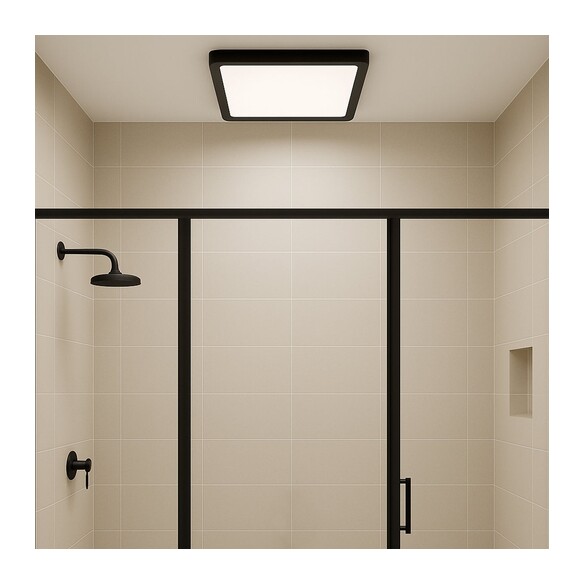 LUNOS OY40.3C-BK - LUNOS 40CM SQUARE OYSTER - LUNOS OY40.3C-BK