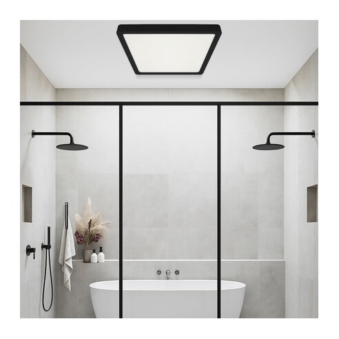 LUNOS OY40.3C-BK - LUNOS 40CM SQUARE OYSTER - LUNOS OY40.3C-BK