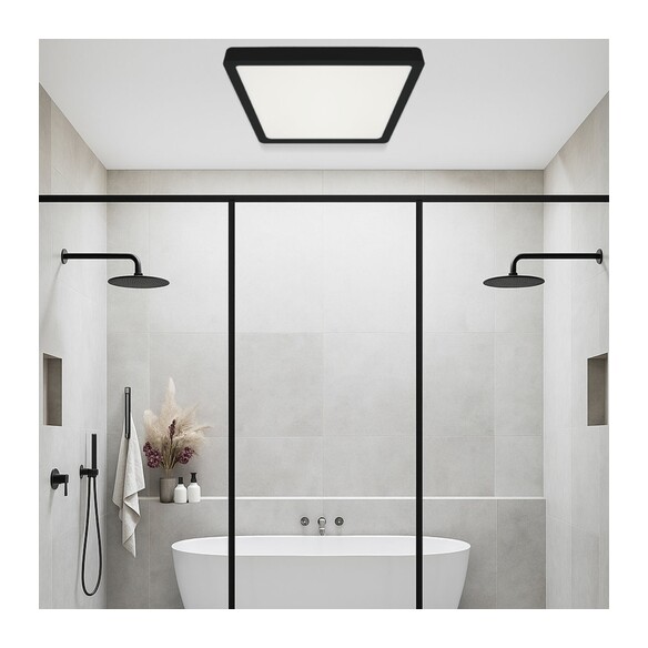 LUNOS OY40.3C-BK - LUNOS 40CM SQUARE OYSTER - LUNOS OY40.3C-BK