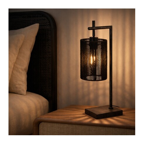 LYNDRA TL-GMBK - LYNDRA TABLE LAMP - BLACKLYNDRA TL-GMBK