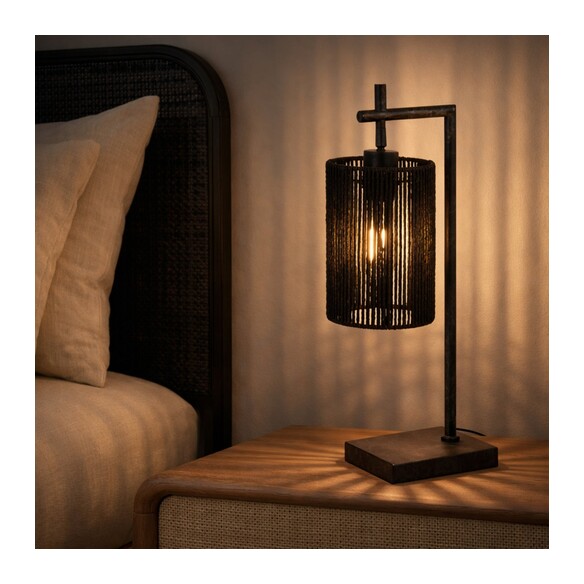 LYNDRA TL-GMBK - LYNDRA TABLE LAMP - BLACKLYNDRA TL-GMBK