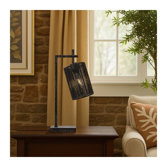 LYNDRA TL-GMBK - LYNDRA TABLE LAMP - BLACKLYNDRA TL-GMBK