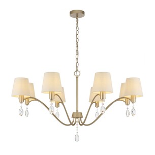MALVERN PE08-AS - MALVERN 8 LIGHT PENDANT - ANTIQUE SILVERMALVERN PE08-AS