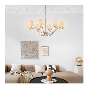 MALVERN PE08-AS - MALVERN 8 LIGHT PENDANT - ANTIQUE SILVERMALVERN PE08-AS 2