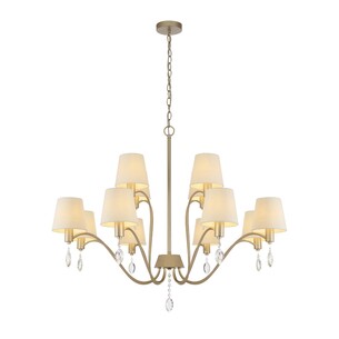 MALVERN PE12-AS - MALVERN 12 LIGHT PENDANT - ANTIQUE SILVERMALVERN PE12-AS