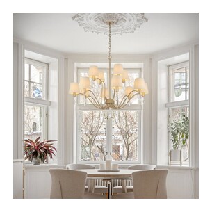MALVERN PE12-AS - MALVERN 12 LIGHT PENDANT - ANTIQUE SILVERMALVERN PE12-AS 2