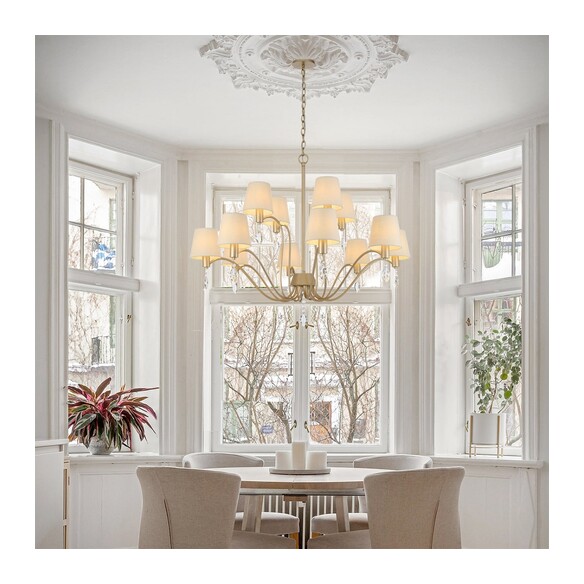MALVERN PE12-AS - MALVERN 12 LIGHT PENDANT - MALVERN PE12-AS