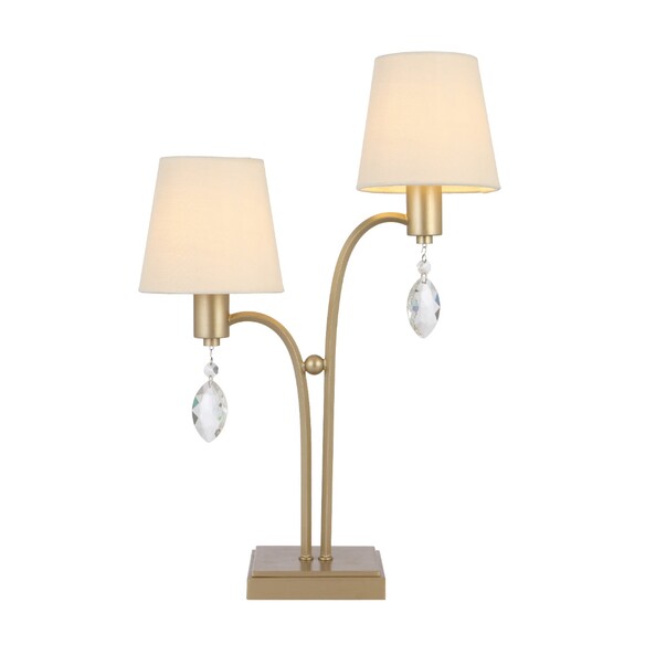 MALVERN TL2-AS - MALVERN 2 LIGHT TABLE LAMP - ANTIQUE SILVER