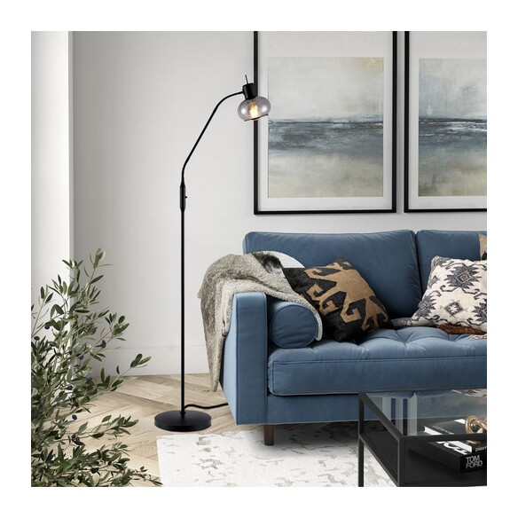 MARBELL FL-BKSM - MARBELL FLOOR LAMP - BLACKMARBELL FL-BKSM