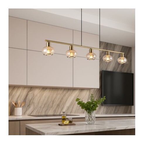 MARBELL PE5-ABAM - MARBELL 5 LIGHT PENDANT - MARBELL PE5-ABAM