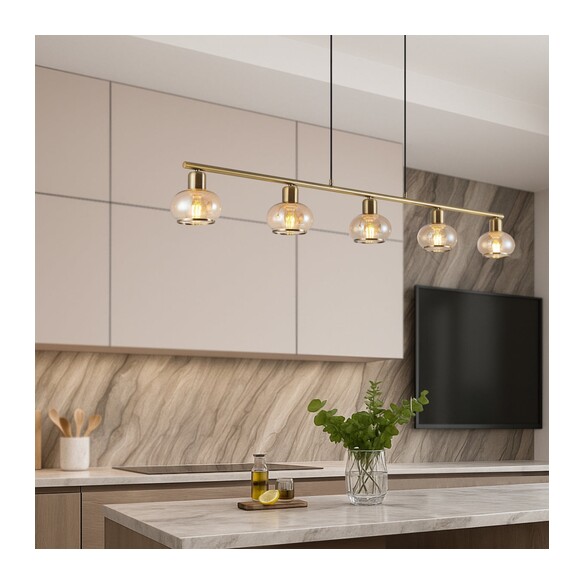 MARBELL PE5-ABAM - MARBELL 5 LIGHT PENDANT - MARBELL PE5-ABAM
