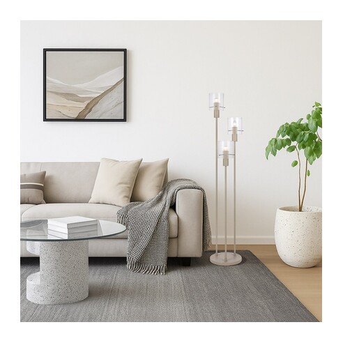 MIKA FL3-GY - MIKA FLOOR LAMPMIKA FL3-GY