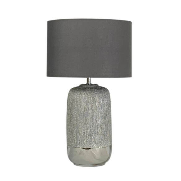 MISTY TL-SL - MISTY CERAMIC TABLE LAMP - SILVER