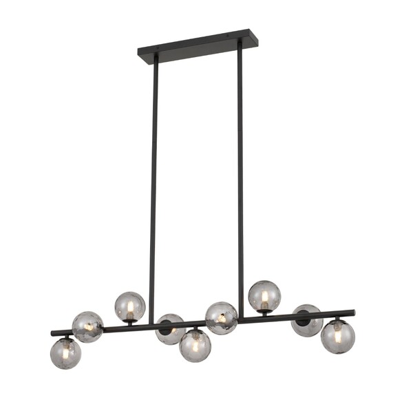 MORAN PE09-BKSM - MORAN 9 LIGHTS PENDANT - Black Smoke