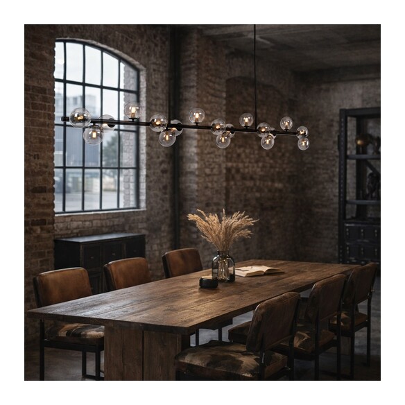 MORAN PE18-BKOP - MORAN 18 LIGHTS PENDANT - Black MORAN PE18-BKOP