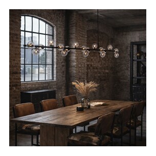 MORAN PE18-BKSM - MORAN 18 LIGHTS PENDANT - Black SmokeMORAN PE18-BKSM 2