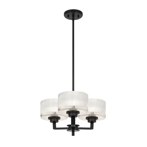 MORENO2 PE3-BK - MORENO II 3 LIGHT PENDANT - BLACK