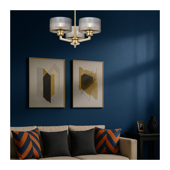 MORENO2 PE3-BK - MORENO II 3 LIGHT PENDANT - BLACKMORENO2 PE3-BK