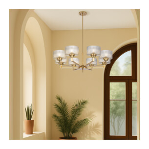 MORENO2 PE8-AG - MORENO II 8 LIGHT PENDANT - ANTIQUE GOLDMORENO2 PE8-AG 2
