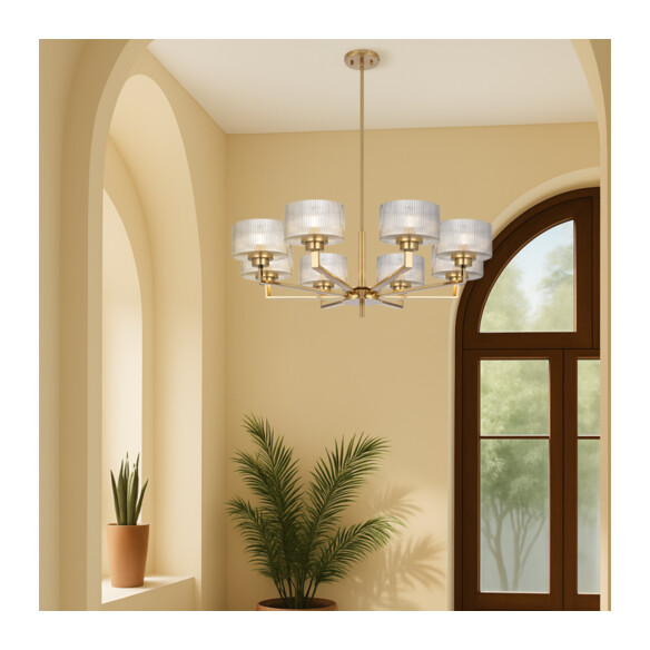 MORENO2 PE8-AG - MORENO II 8 LIGHT PENDANT - MORENO2 PE8-AG