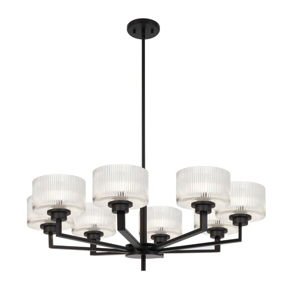 MORENO2 PE8-BK - MORENO II 8 LIGHT PENDANT - BLACKMORENO2 PE8-BK