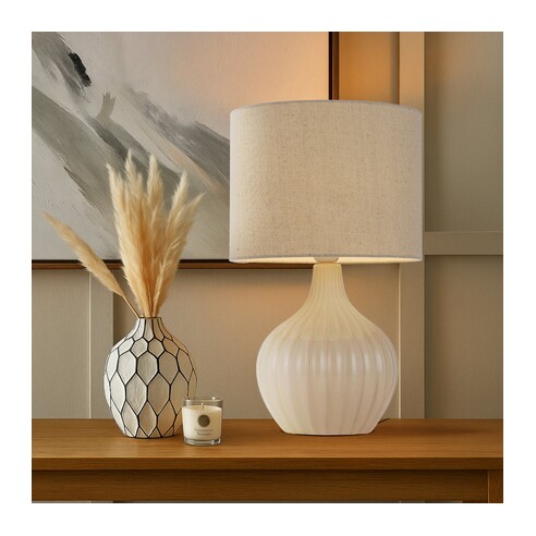 NORD TL-BKWH - NORD CERAMIC TABLE LAMP - BLACKNORD TL-BKWH