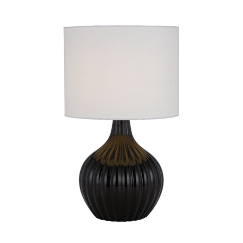 NORD TL-BKWH - NORD CERAMIC TABLE LAMP - BLACKNORD TL-BKWH