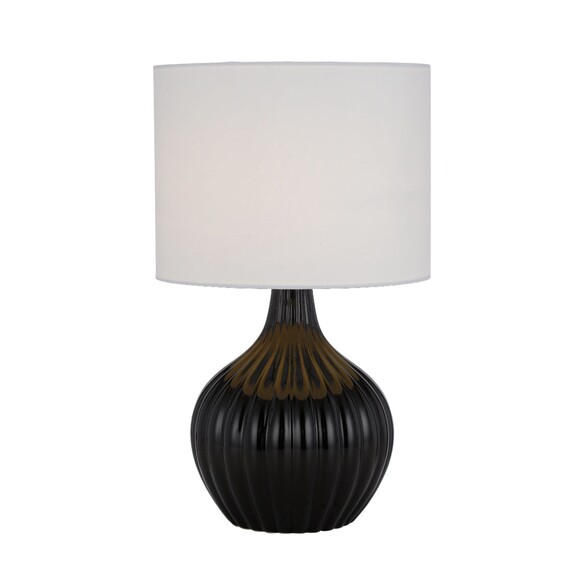 NORD TL-BKWH - NORD CERAMIC TABLE LAMP - BLACKNORD TL-BKWH