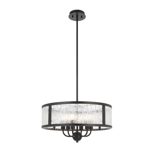 NOREL PE6-AG - NOREL 6 LIGHT PENDANT - ANTIQUE NOREL PE6-AG