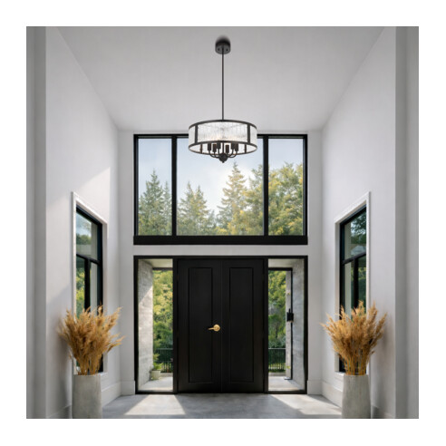 NOREL PE6-AG - NOREL 6 LIGHT PENDANT - ANTIQUE NOREL PE6-AG