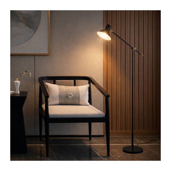 OLAV FL-BK - OLAV FLOOR LAMP - BLACKOLAV FL-BK