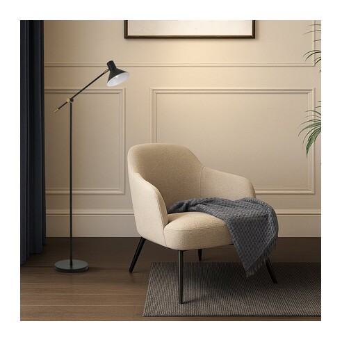 OLAV FL-BK - OLAV FLOOR LAMP - BLACKOLAV FL-BK