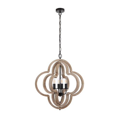 OMAR PE4-BK - OMAR 4 LIGHT PENDANT - BLACK
