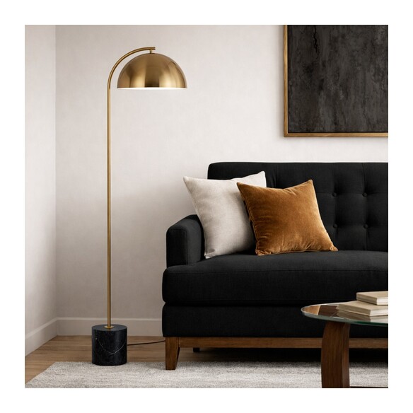 ORTEZ FL-BKTRZAG - ORTEZ FLOOR LAMP - BLACK ORTEZ FL-BKTRZAG