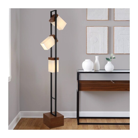 OSADA FL3-BK - OSADA 3 LIGHT FLOOR LAMP - BLACKOSADA FL3-BK