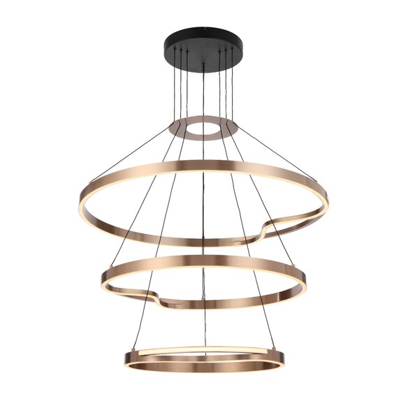 OSTROM PE3T-CG - OSTROM 3 TIER PENDANT LIGHT - GOLD
