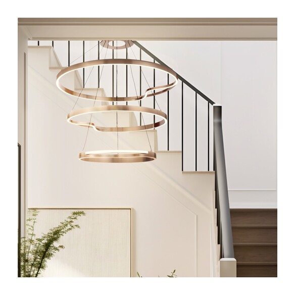 OSTROM PE3T-CG - OSTROM 3 TIER PENDANT LIGHT - OSTROM PE3T-CG