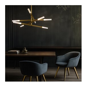 PINTA PE08-GD - PINTA 8 LIGHT PENDANT - GOLDPINTA PE08-GD 2