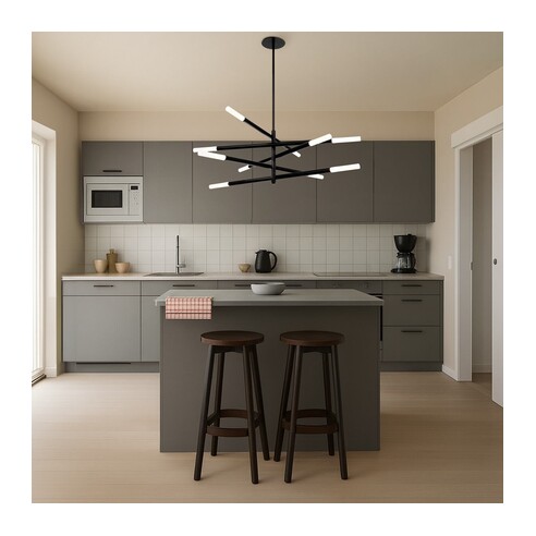 PINTA PE10-BK - PINTA 10 LIGHT PENDANT - BLACKPINTA PE10-BK