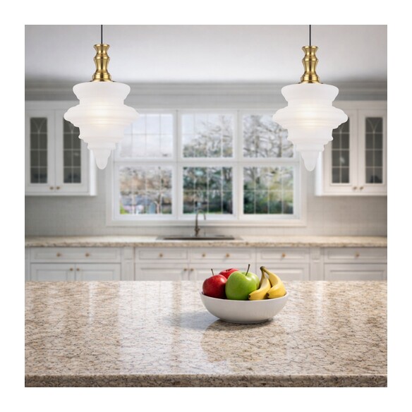PRIVAS PE28-AGFR - PRIVAS 28CM PENDANT LIGHT - PRIVAS PE28-AGFR