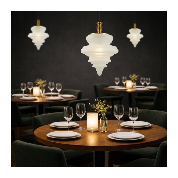 PRIVAS PE38-AGFR - PRIVAS 38CM PENDANT LIGHT - PRIVAS PE38-AGFR