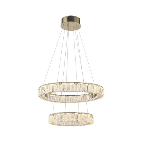 RIAS PE2T-GD3C - RIAS 2 TIER PENDANT - GOLD