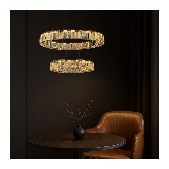 RIAS PE2T-GD3C - RIAS 2 TIER PENDANT - GOLDRIAS PE2T-GD3C