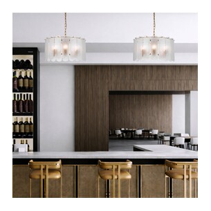 SAMONA PE06-AGCL - SAMONA 6 LIGHT PENDANT - ANTIQUE GOLDSAMONA PE06-AGCL 2