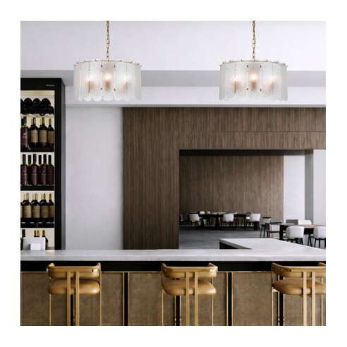 SAMONA PE06-AGCL - SAMONA 6 LIGHT PENDANT - SAMONA PE06-AGCL