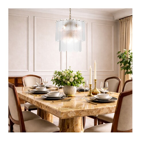 SAMONA PE08-AGCL - SAMONA 8 LIGHT PENDANT - SAMONA PE08-AGCL