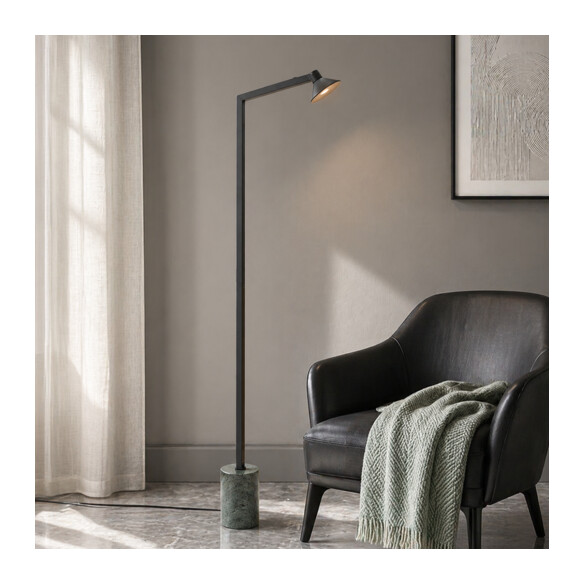SATROM FL-ABWH - SATROM FLOOR LAMP - ANTIQUE BRASSSATROM FL-ABWH