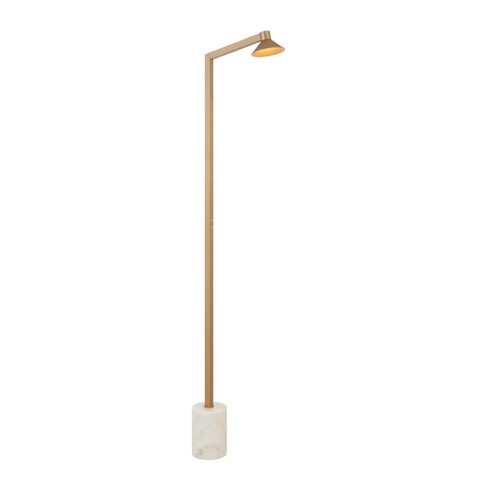 SATROM FL-ABWH - SATROM FLOOR LAMP - ANTIQUE BRASSSATROM FL-ABWH