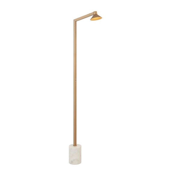 SATROM FL-ABWH - SATROM FLOOR LAMP - ANTIQUE BRASSSATROM FL-ABWH