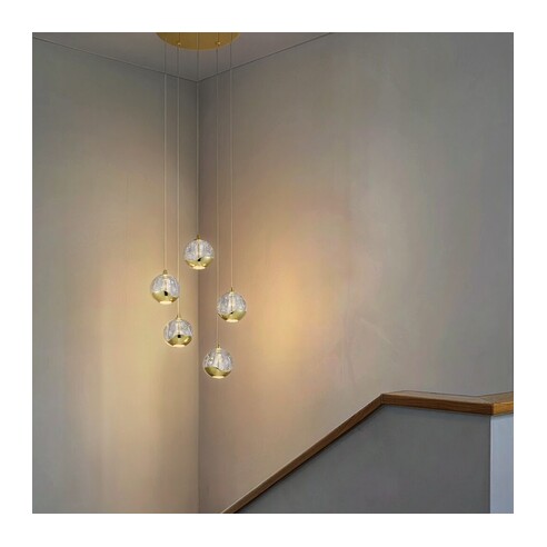 SEGOVIA PE5-GD - SEGOVIA 5 LIGHT PENDANT - GOLDSEGOVIA PE5-GD